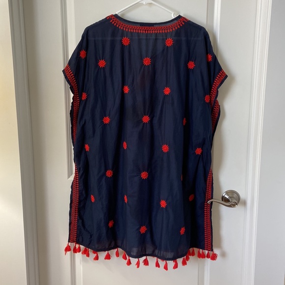 J. Crew | Embroidered Indian Cotton Beach Tunic - Picture 6 of 8